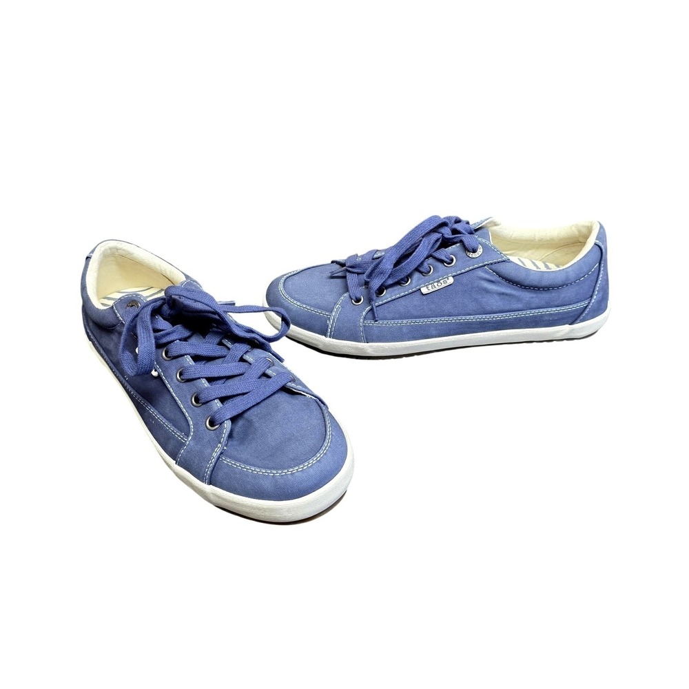 Taos Moc Star 2 Shoes Women 10 Blue Lace Up Comfort Walking Casual Sneakers